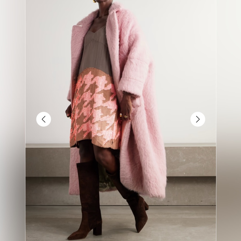 Dries Van Noten Oversized Brushed Wool-Blend Coat — Runway Edition Size M $3715 - Picture 3 of 11